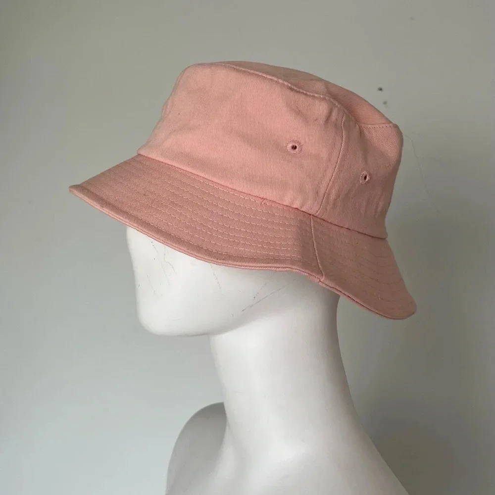 Uncle Stubble From Tokyo Coral Bucket Hat Men Women Cotton Flat Top Hats
